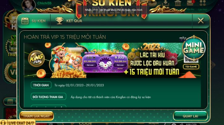 Giao diện cá cược trên máy tính để bàn của trang web Vesovn - Vesovn